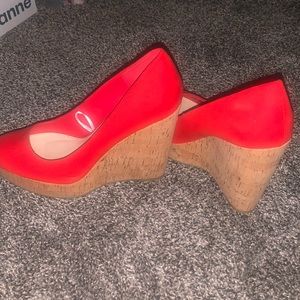 Forever 21 Red Wedges